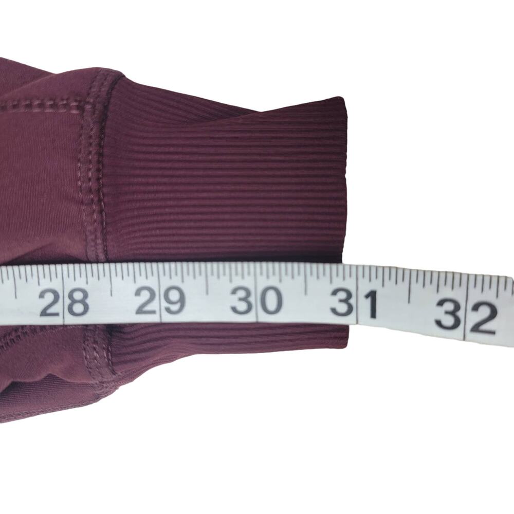 Mono B Burgundy Capri Hybrid Leggings Sz Medium - Picture 8 of 13